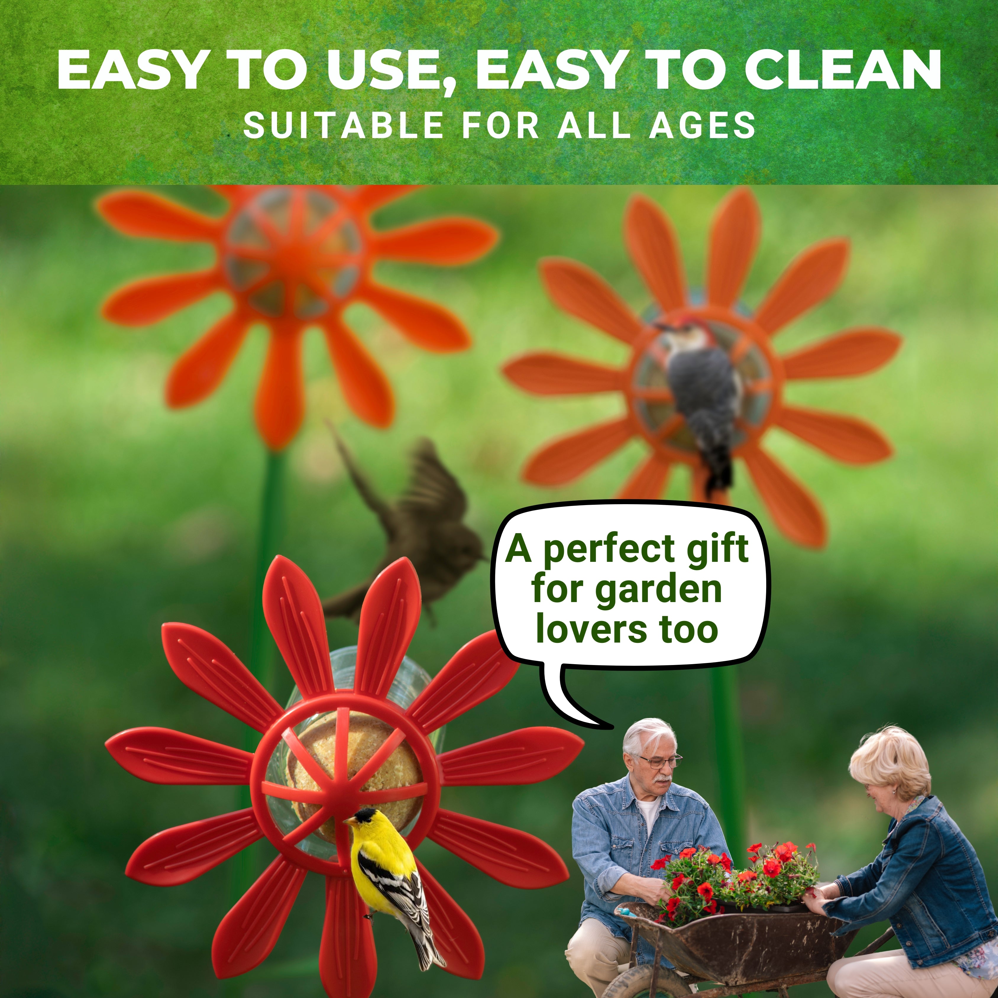 Fun Flowers Suet Feeders (3 Pack)