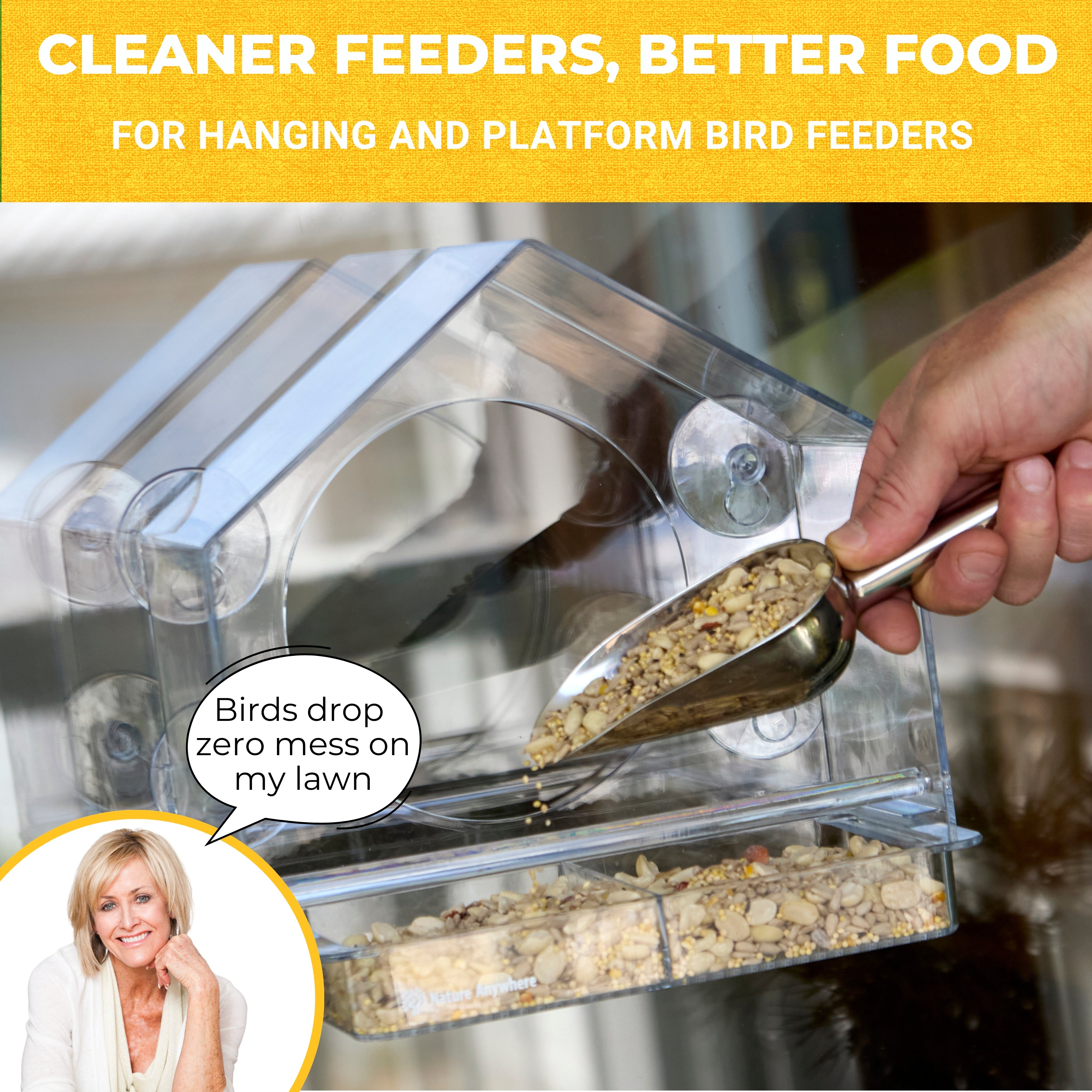 No Mess Premium Shell-free Bird Seed Blend
