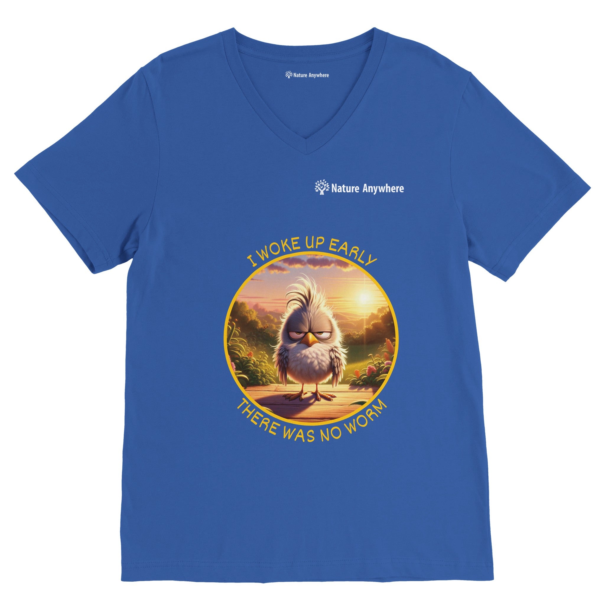 Premium Unisex V-Neck T-shirt - I Woke Up Early