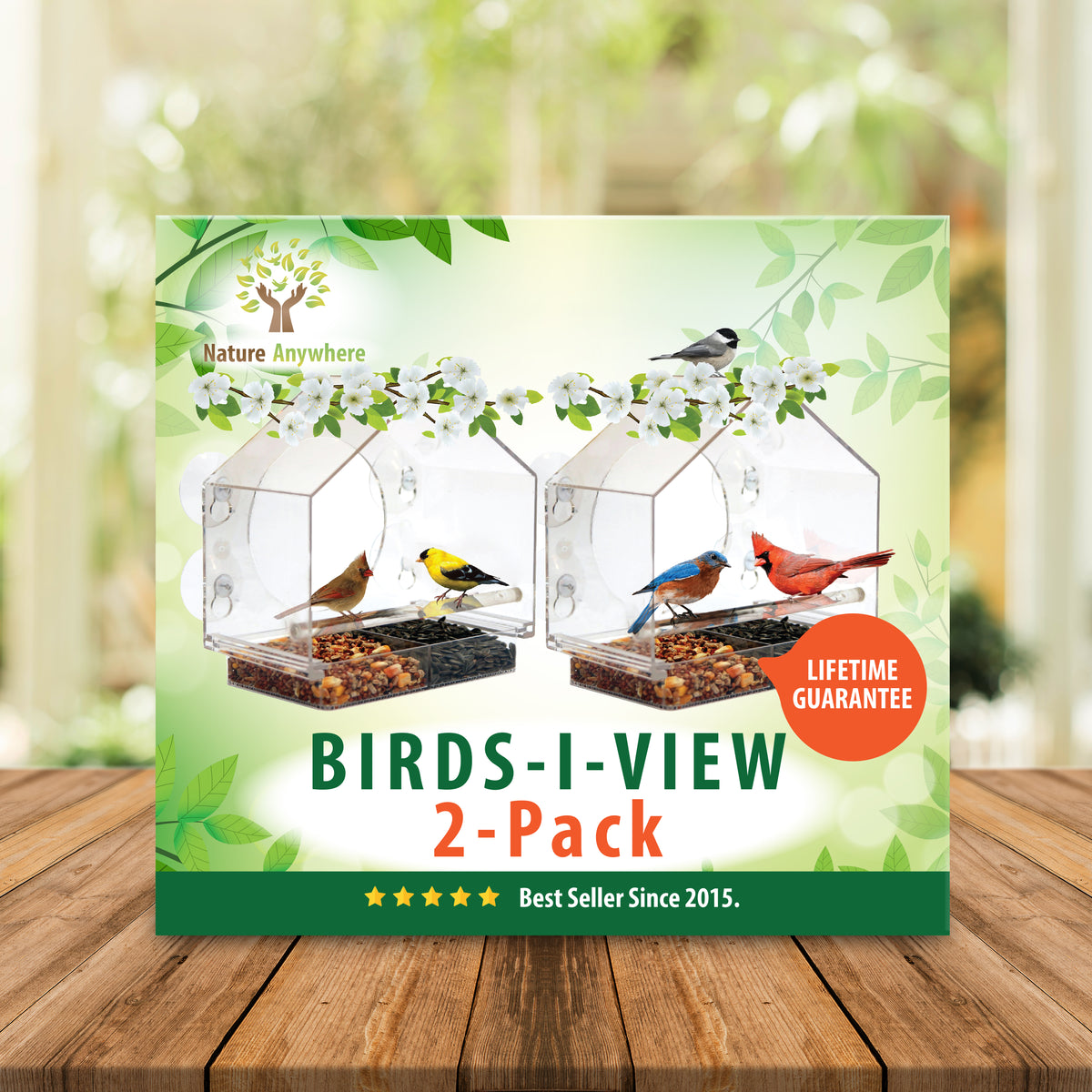 Birds-I-View Window Bird Feeder
