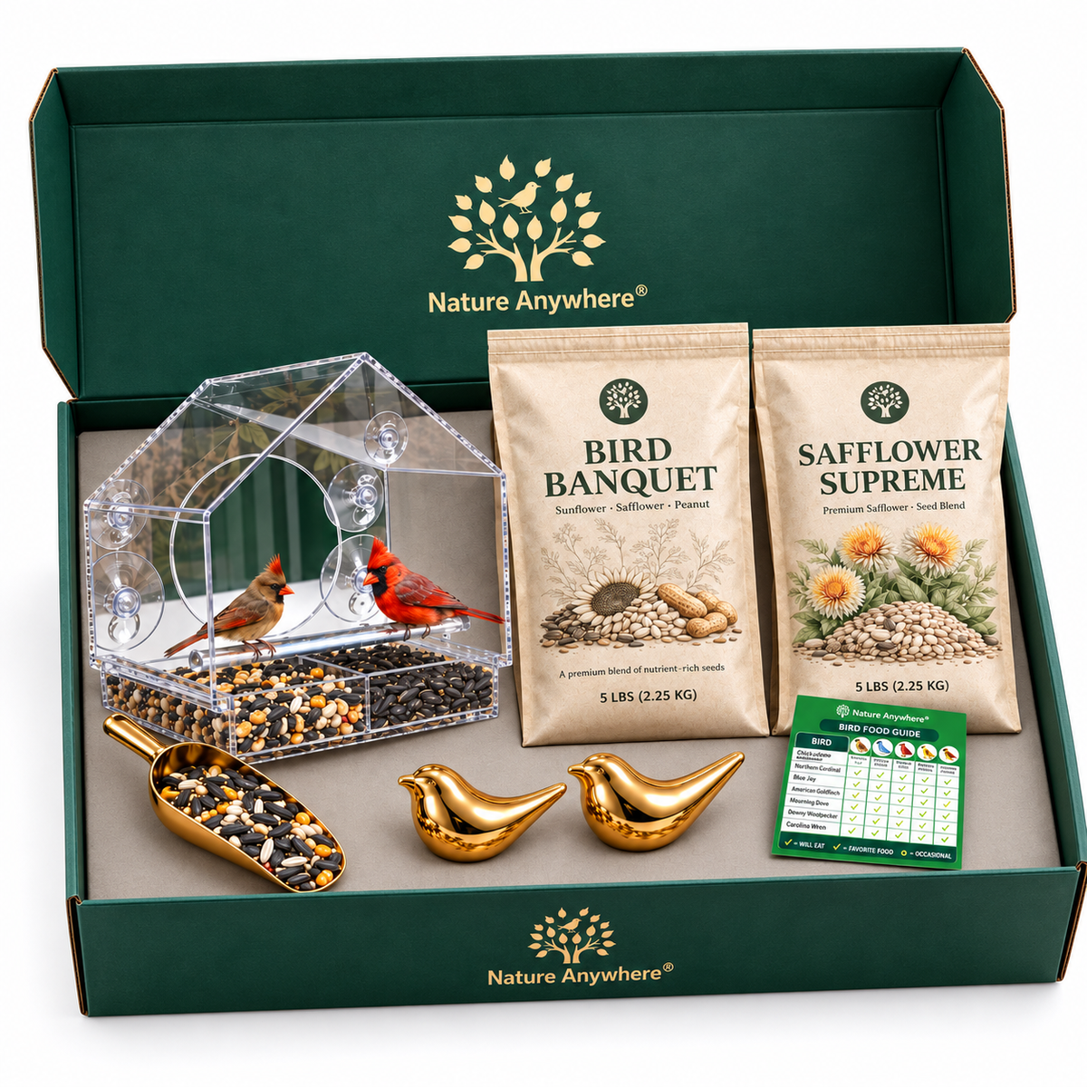 Window Bird Feeder Gift Box