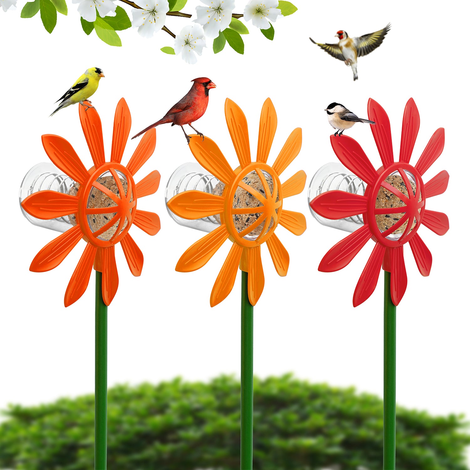 Fun Flowers Suet Feeders (3 Pack)