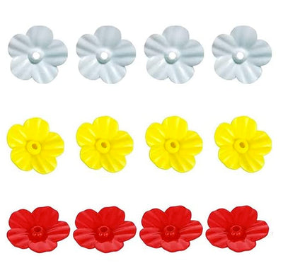 Extra Set of 3 Color Flowers for Window Hummingbird Feeder